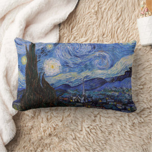 A Starry Night: Saint Remy av Vincent Van Gogh Lumbarkudde