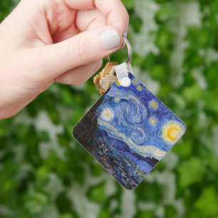 A Starry Night: Saint Remy av Vincent Van Gogh Nyckelring