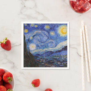 A Starry Night: Saint Remy av Vincent Van Gogh Pappersservett