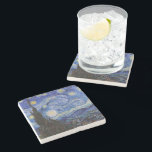 A Starry Night: Saint Remy av Vincent Van Gogh Stenunderlägg<br><div class="desc">År är 1889. Vincent Van Gogh är patient på asyl Saint-Paul-de-Mausole i Saint-Rémy-de-Provence, Frankrike. Han lider av mental sjukdom, och hans läkare har rekommenderat honom att stanna inomhus och undvika att måla. Men Van Gogh kan inte motstå uppmaningen att skapa, och han tillbringar sina dagar med att måla landskapen och...</div>
