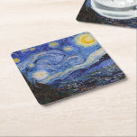 A Starry Night: Saint Remy av Vincent Van Gogh Underlägg Papper Kvadrat<br><div class="desc">År är 1889. Vincent Van Gogh är patient på asyl Saint-Paul-de-Mausole i Saint-Rémy-de-Provence, Frankrike. Han lider av mental sjukdom, och hans läkare har rekommenderat honom att stanna inomhus och undvika att måla. Men Van Gogh kan inte motstå uppmaningen att skapa, och han tillbringar sina dagar med att måla landskapen och...</div>