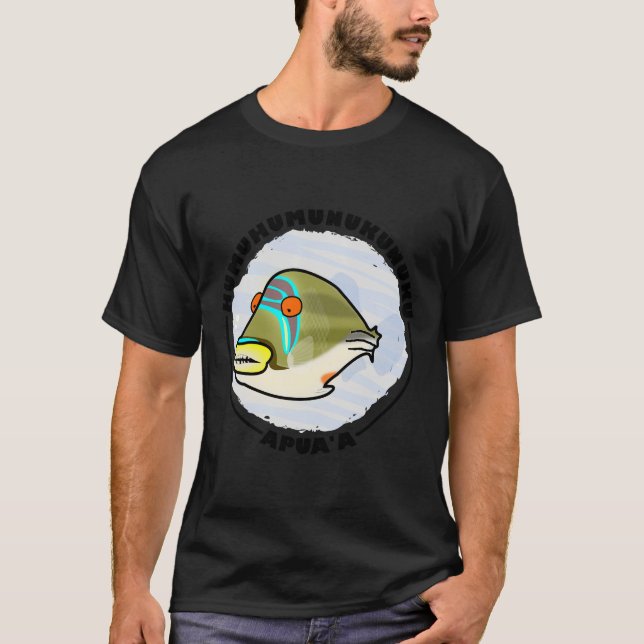 A State Fish Of Hawaii T Shirt (Framsida)