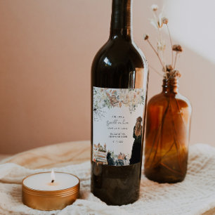 A-stavning   Halloween-Möhippa Vinflaska Etikett