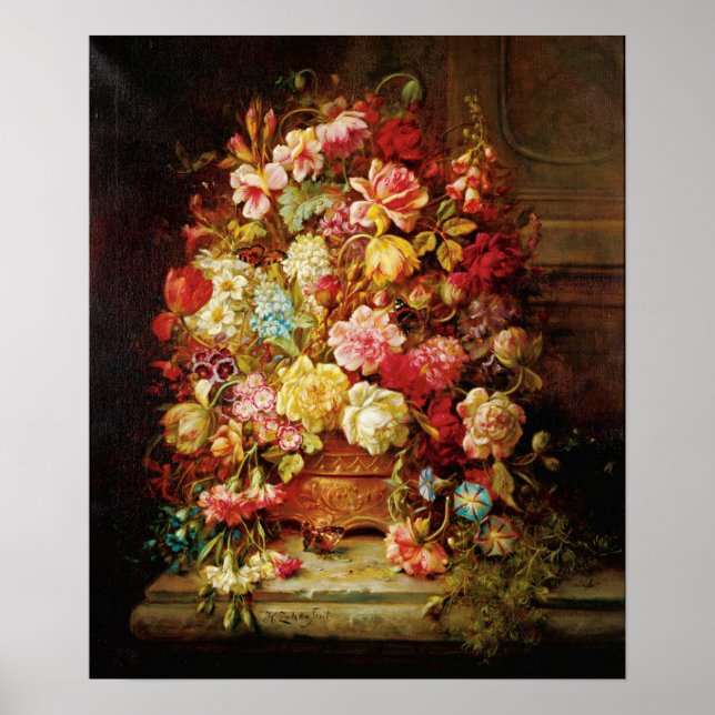A still Life with Flowers by Hans Zatzka - poster (Framsidan)