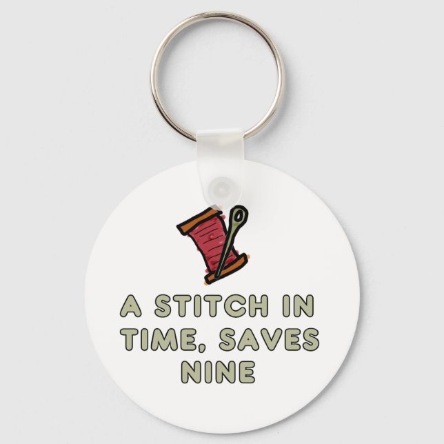 A Stitch In Time Nyckelring (Framsida)