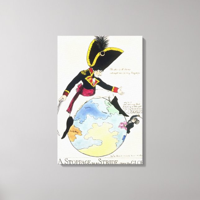 A Stoppage to a Stride over the Globe, 1803 Canvastryck (Framsida)