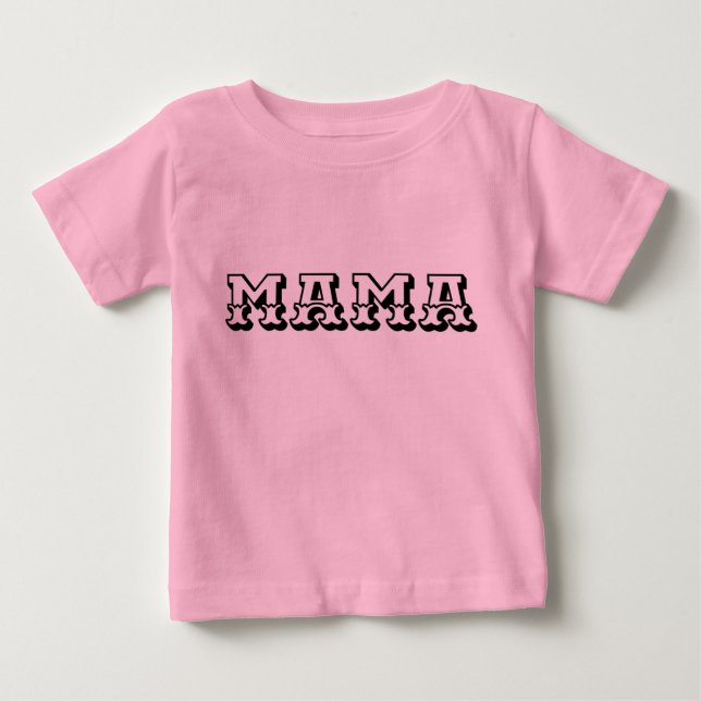 A straightforward yet profound "MAMA" typographic  T Shirt (Framsida)