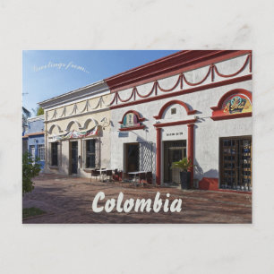 A Street i Santa Marta Colombia Vykort