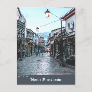 A Street i Skopje North Macedonia Vykort