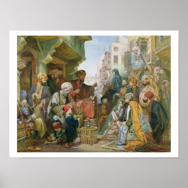 A Street in Cairo (w/c on papper) Poster (Framsidan)