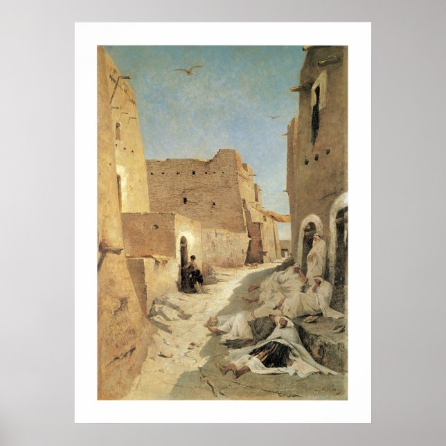 A Street in El-Agouat Poster (Framsidan)