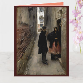 A Street in Venice, John Sargent 1882 Kort