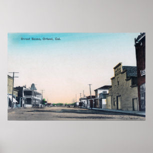 A Street SceneOrland, CA Poster