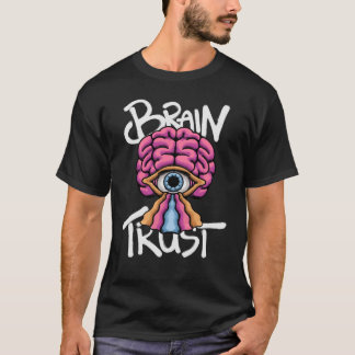 A striking Surreal Brain and Eye streetwear design T Shirt