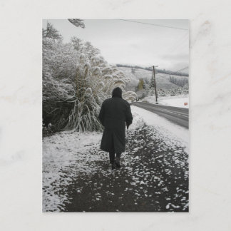 A Stroll i Snö Vykort