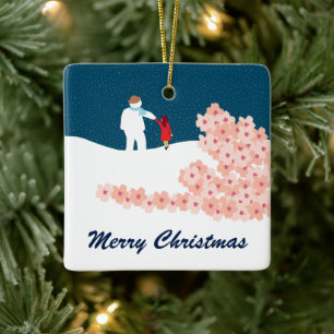 A Stroll med prydnadsföremål från julklapp i Snögu Julgransprydnad Keramik