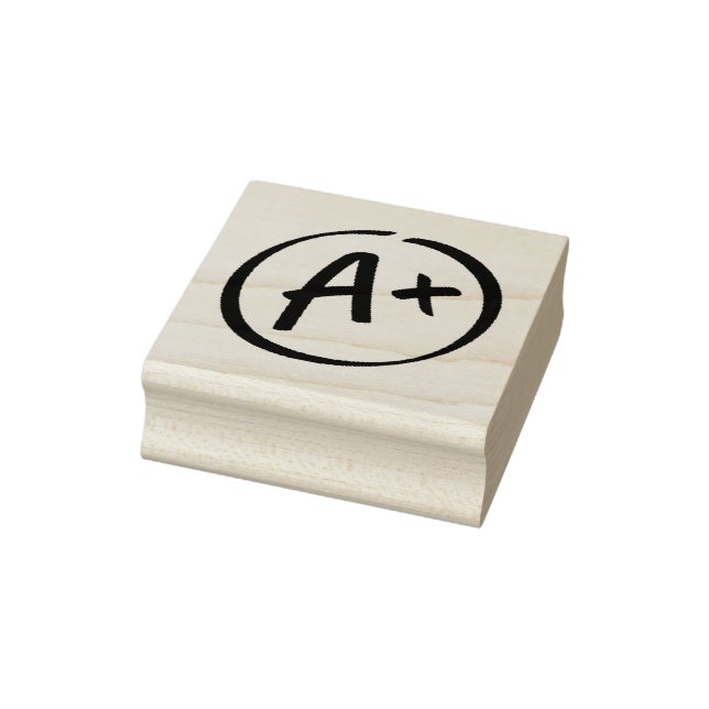 A+ Student Lärar Gummistempel Stämpel (Stämpel)