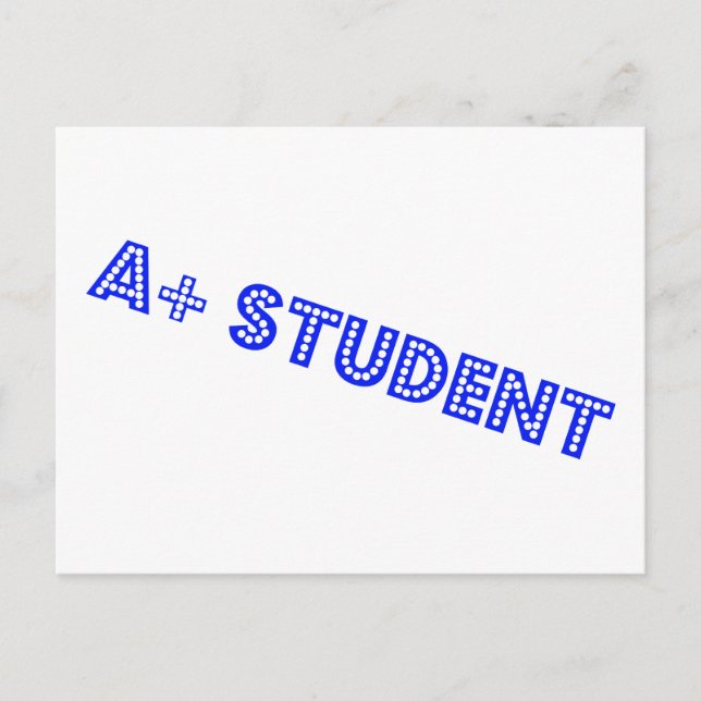 A+ Student Vykort (Framsida)