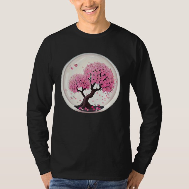 A Stunning and Symbolic Cherry Blossom T Shirt (Framsida)