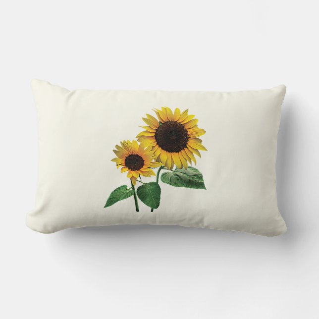 A Sunblomman Mamma Kärlek Lumbarkudde (Framsida)