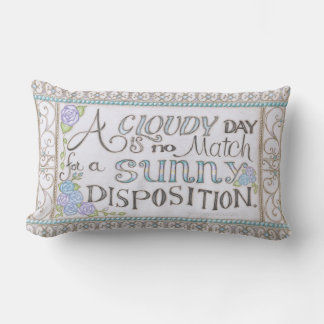 A Sunny Disposition Throw Pillow Lumbarkudde