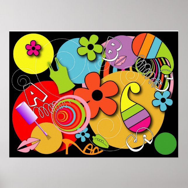 A Sweet Girlish Mönster Poster (Framsidan)