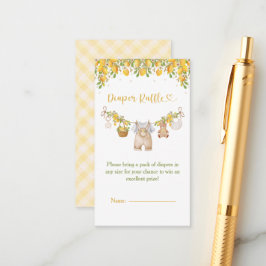 A Sweet Little One Lemon Citrus Baby Shower Tilläggskort