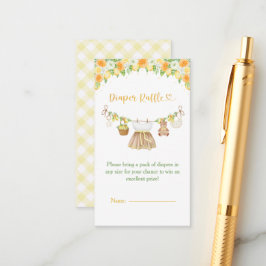 A Sweet Little One Lemon Citrus Floral Baby Shower Tilläggskort