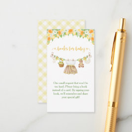 A Sweet Little One Lemon Citrus Floral Baby Shower Tilläggskort