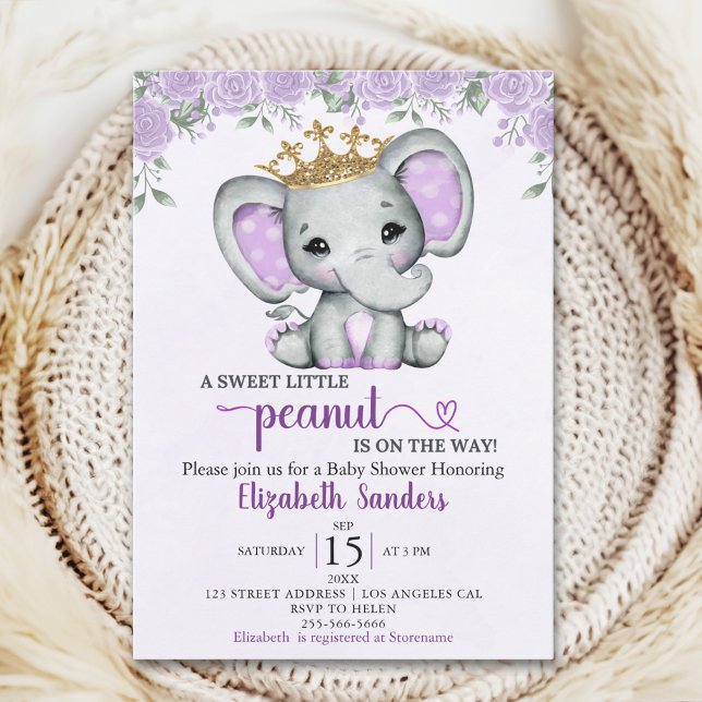 A Sweet Little Peanut is on the way Baby shower Inbjudningar (Skapare uppladdad)