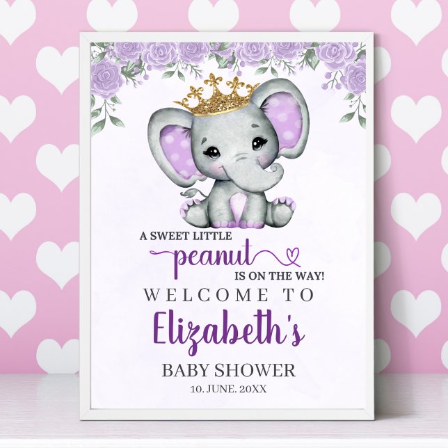 A Sweet Little Peanut is on the way Baby shower Poster (Skapare uppladdad)