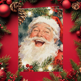 A Sweet Old-Fashioned Santa | Vintage Christmas Helgkort