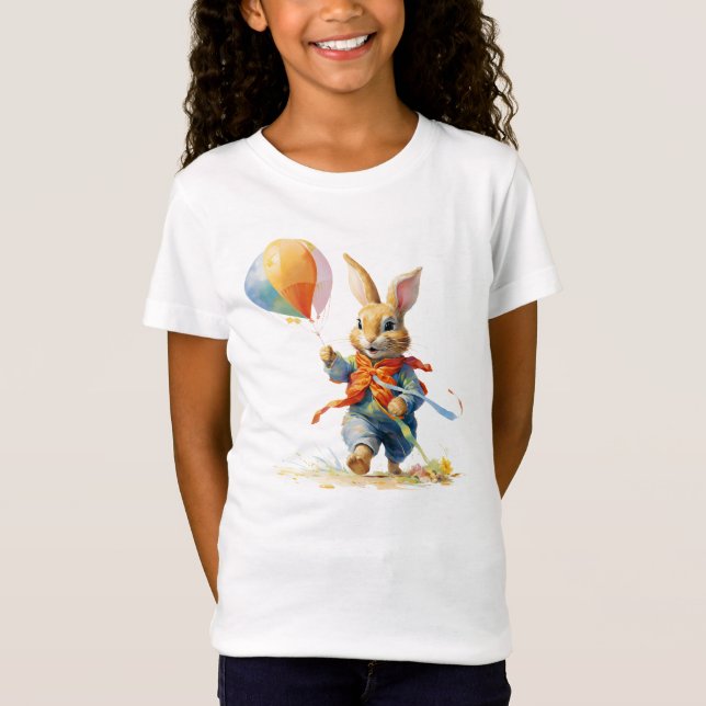 A SWEET RABBIT WITH BALLOONS T SHIRT (Framsida)