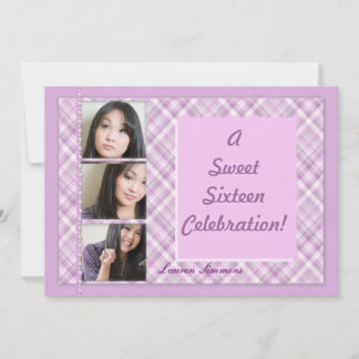 A Sweet sixteen Firande Play Party Inbjudningar