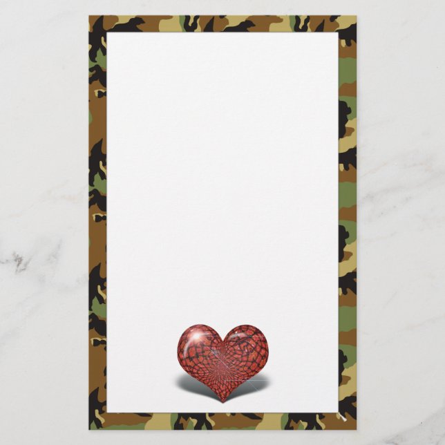A Sweethearts Kärlek Brev Brevpapper (Framsida)