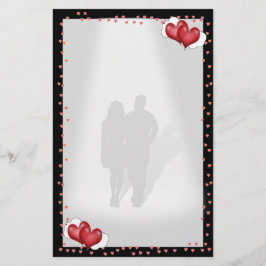 A Sweethearts Kärlek Brev Brevpapper