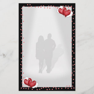 A Sweethearts Kärlek Brev Brevpapper