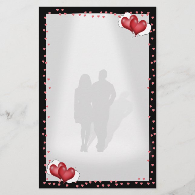 A Sweethearts Kärlek Brev Brevpapper (Framsida)