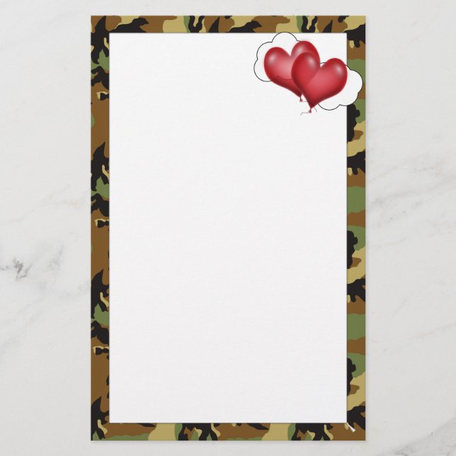 A Sweethearts Kärlek Brev Brevpapper (Framsida)