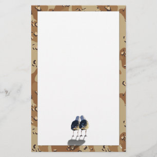A Sweethearts Kärlek Brev - Camouflage Heart Brevpapper