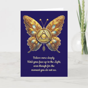 A Symbol Butterfly och Prayer-årsjubileum kort