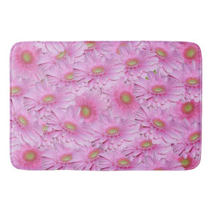 A Symphony of Rosa Gerberas Badrumsmatta