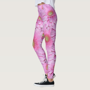 A Symphony of Rosa Gerberas Leggings