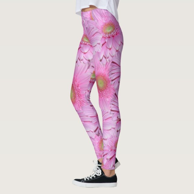 A Symphony of Rosa Gerberas Leggings (Vänster)