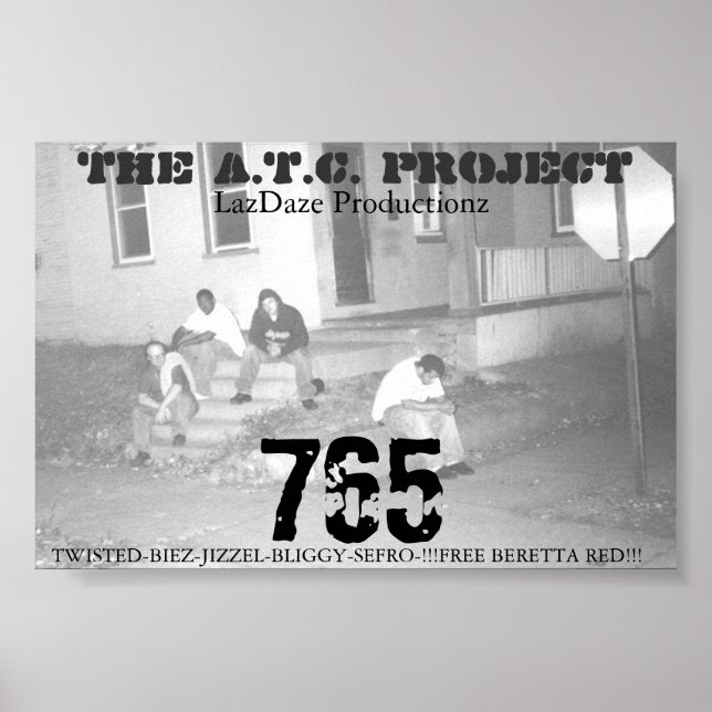 A.T.C. PROJEKT 765 POSTER (Framsidan)