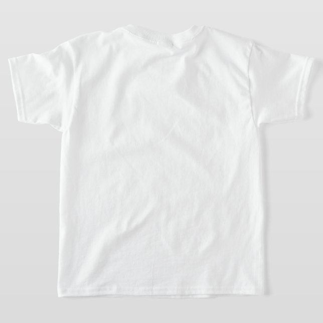 A T -Shirt for a boy with lettering T Shirt (Laydown Baksida)