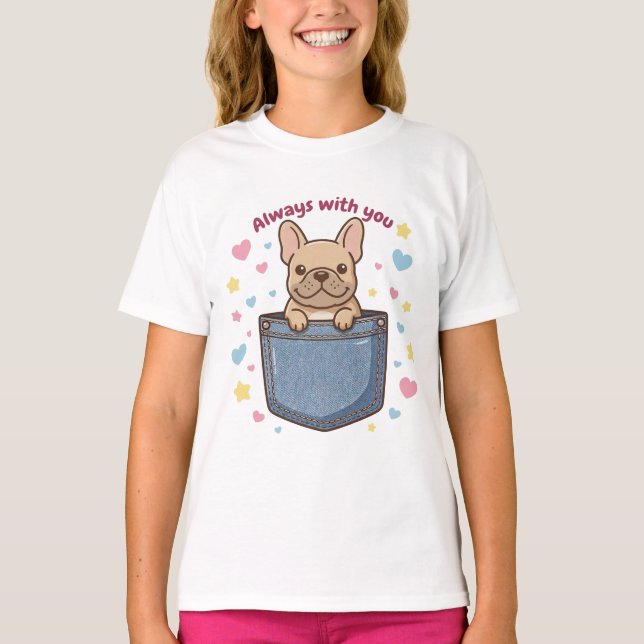 A T-shirt with cute dogs on both the front and bac (Framsida)