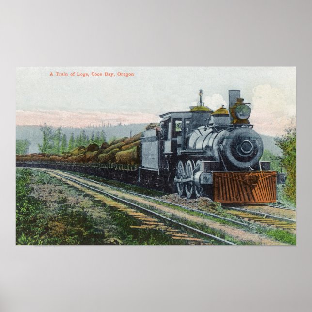 A Tåg i LogsCoos Bay, ELLER Poster (Framsidan)