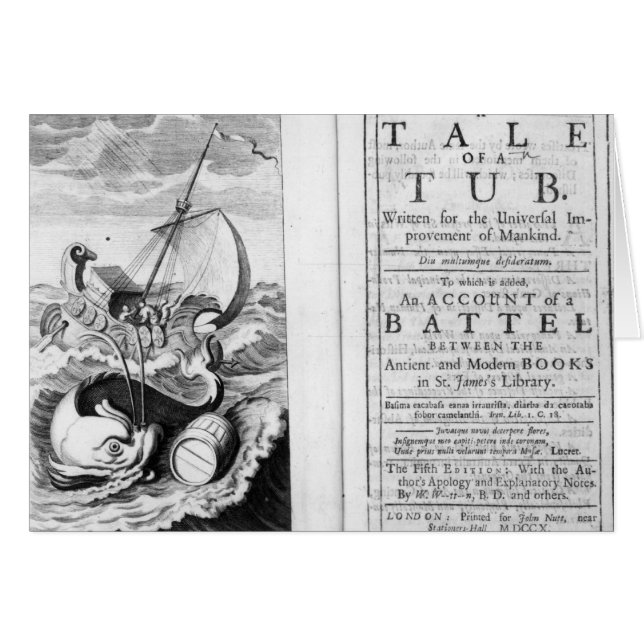 "A Tale of a Tub" Hälsningskort (Framsidan Horizontal)