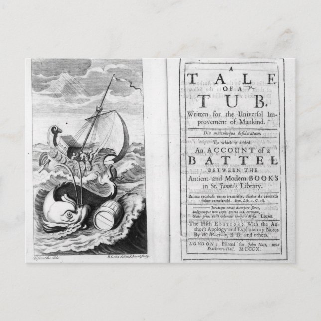 "A Tale of a Tub" Vykort (Framsida)